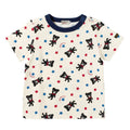 Double B - 40%OFF Short-Sleeved T-Shirt B-kun and Stars Allover Print Boys Made in Japan Baby Kids - 100-130cm