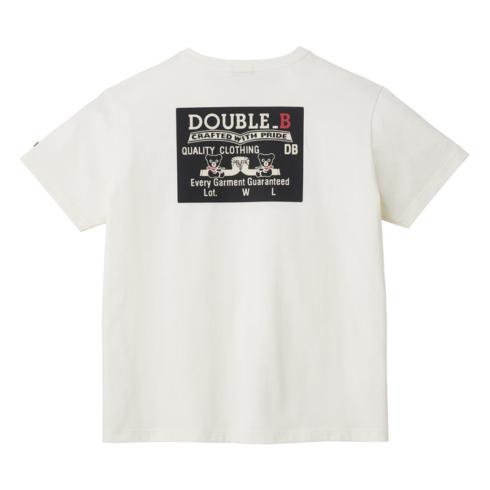 Double B - Short-Sleeved T-Shirt with Chest Pocket (Adult Size) Made in Japan - S(155~165cm