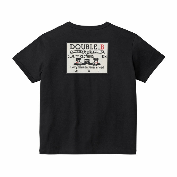 Double B - Short-Sleeved T-Shirt with Chest Pocket (Adult Size) Made in Japan - 165-185cm