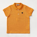 Double B - Polo Shirt with Black Bear Embroidery on Chest Made in Japan Baby Kids Junior Boys Girls - 90-130cm