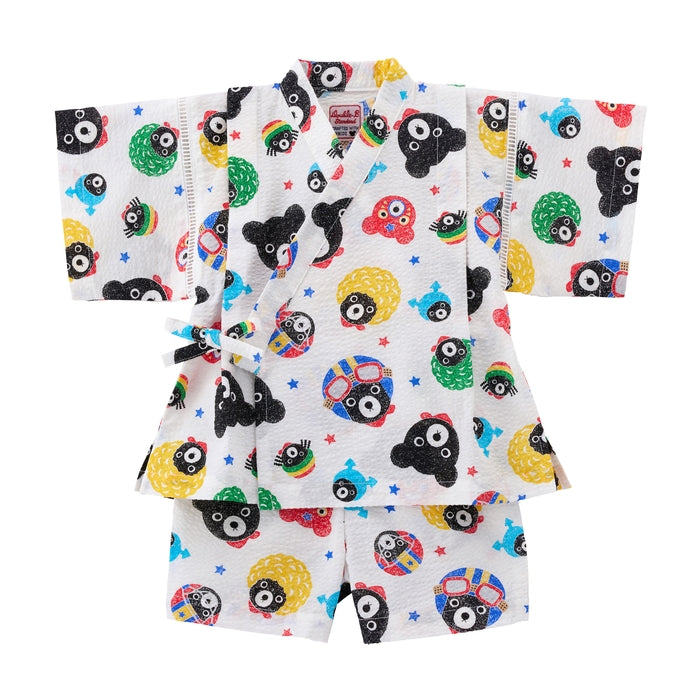 Double B - Jinbei Suit, B-kun All-Star Pattern, Made in Japan, Baby, Kids, Junior, Boys - 90-120cm