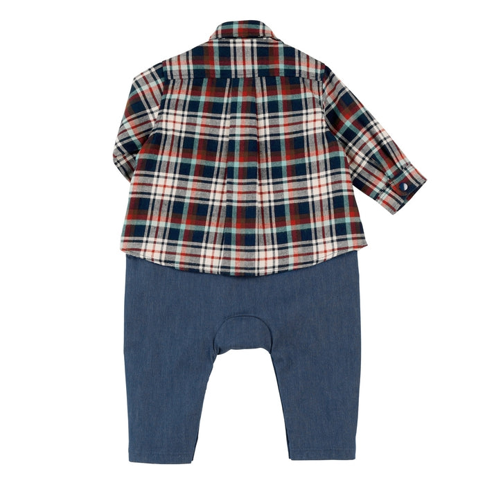 Double B - Layered-look Coverall - 70-80cm
