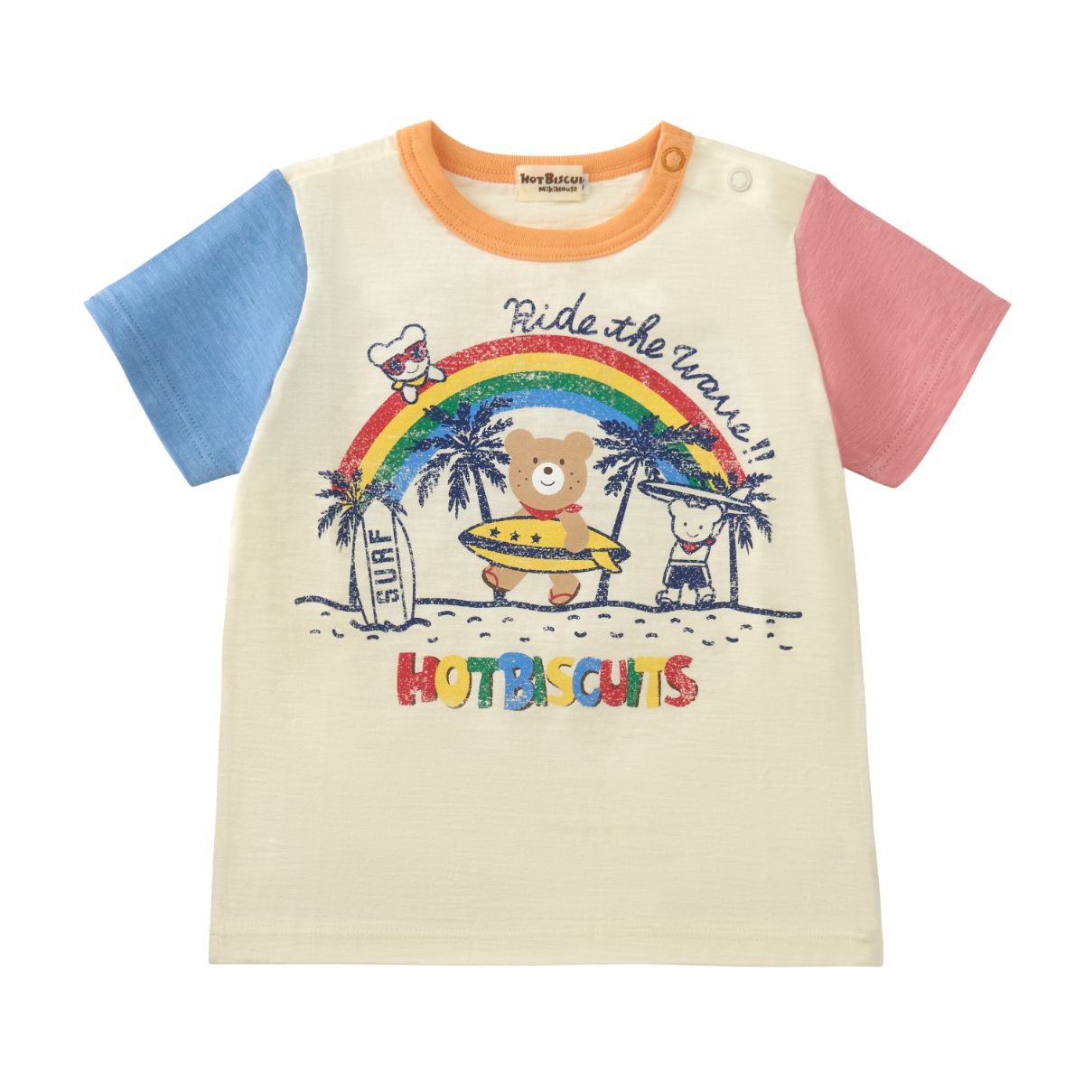 MIKI HOUSE Hot Biscuits Short-Sleeve T-shirt no-3490