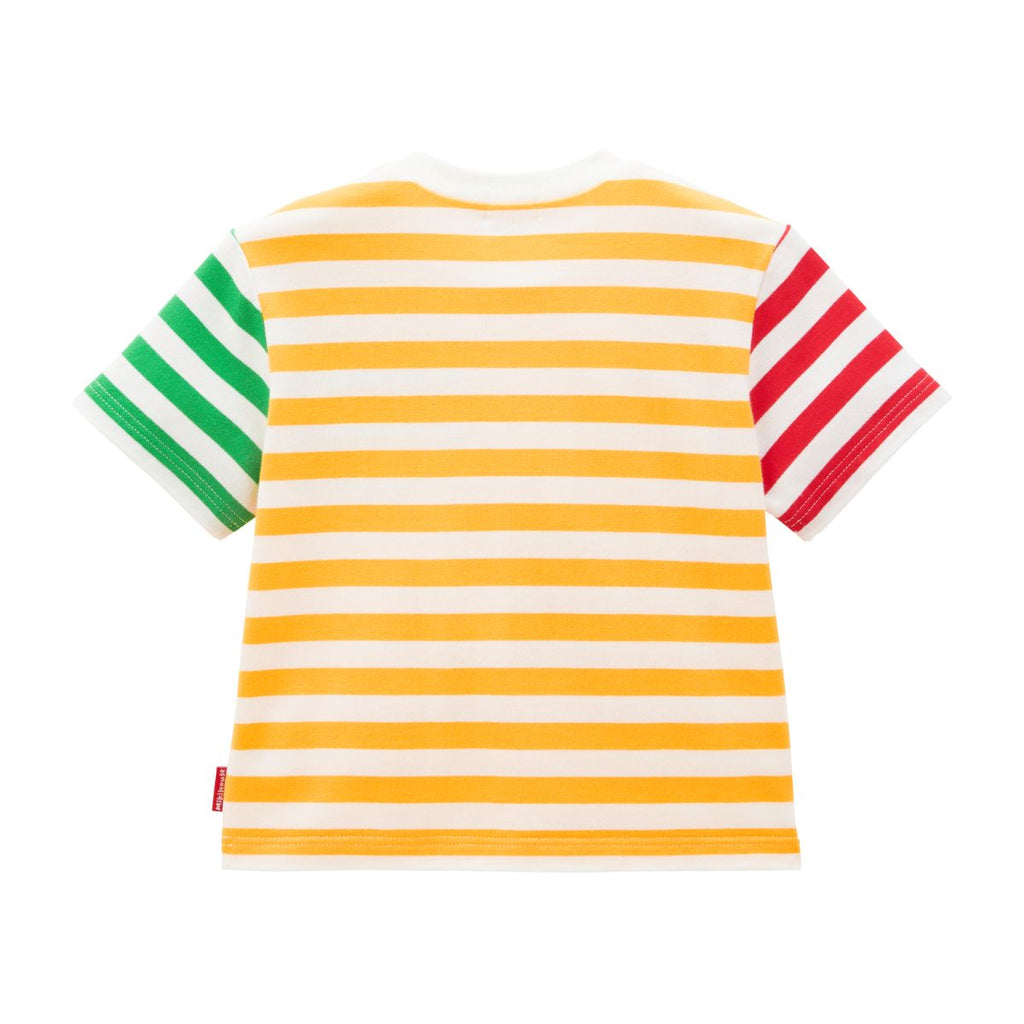 MIKI HOUSE Hot Biscuits Striped Short-Sleeve T-shirt no-3563