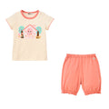 Hot Biscuit - Dusty Color Short-Sleeved T-Shirt Set Girls Baby - free(70~80cm
