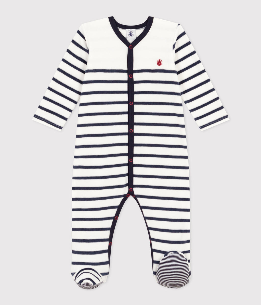 PB-NG031 - Petit Bateau Baby pyjamas in cotton to stripes