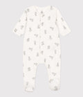 PB-NG024 - Petit Bateau Baby Tubique Pyjamas Bunny Print (White / Grey)