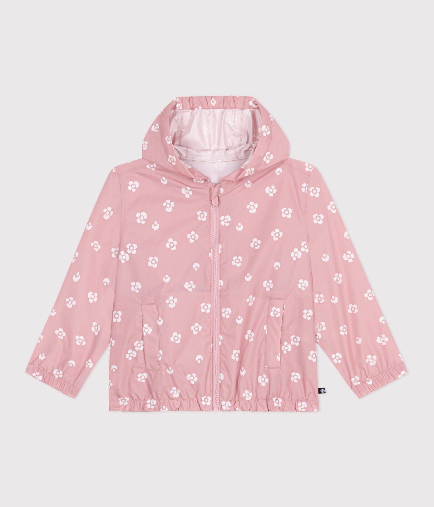 PB-TG035 - Petit Bateau Girls Windbreaker - Pink/Marshmallow