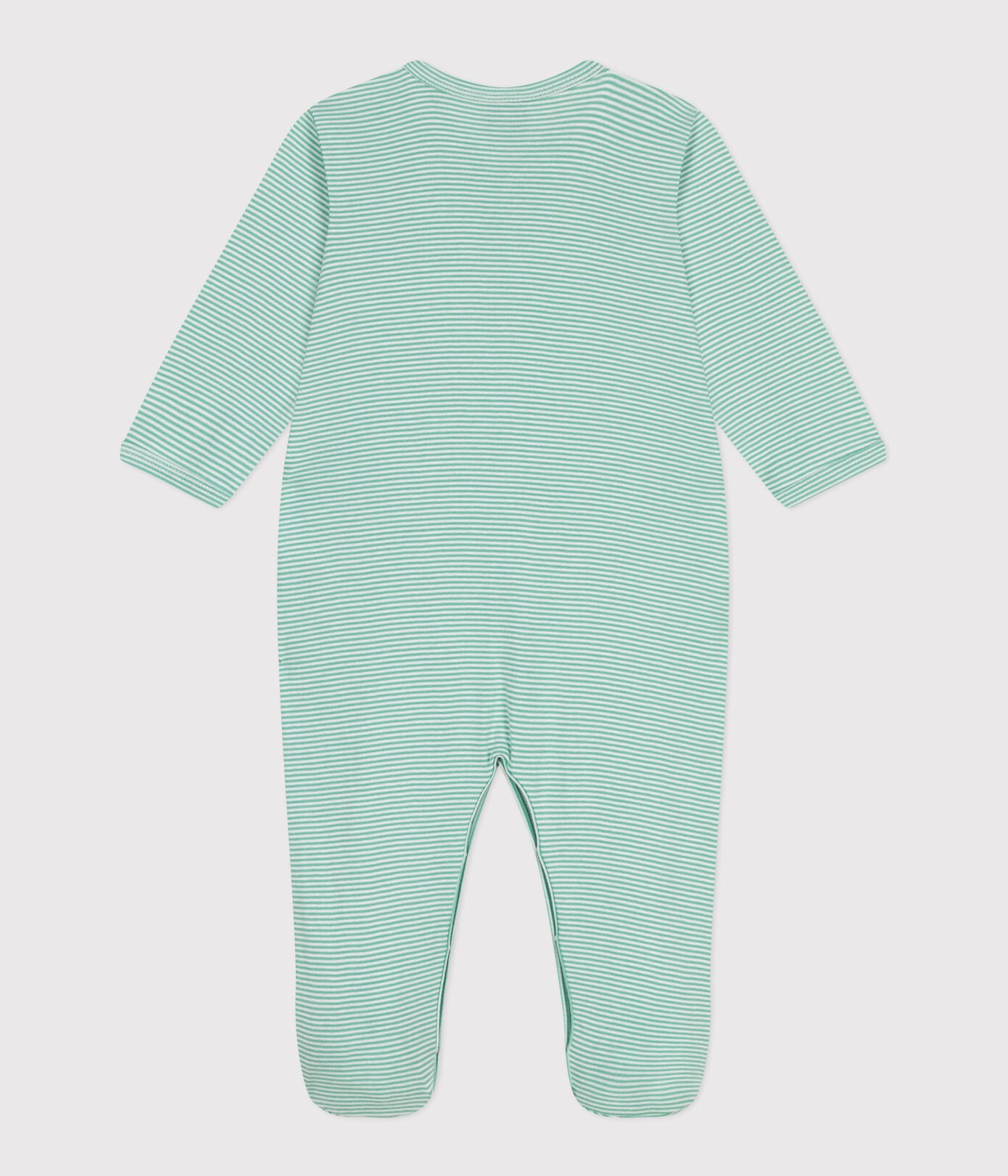 PB-NB032 - Petit Bateau Striped cotton pajamas for newborns