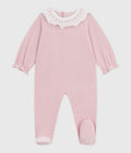 PB-NG025 - Petit Bateau Baby Velour Pyjamas (Pink)