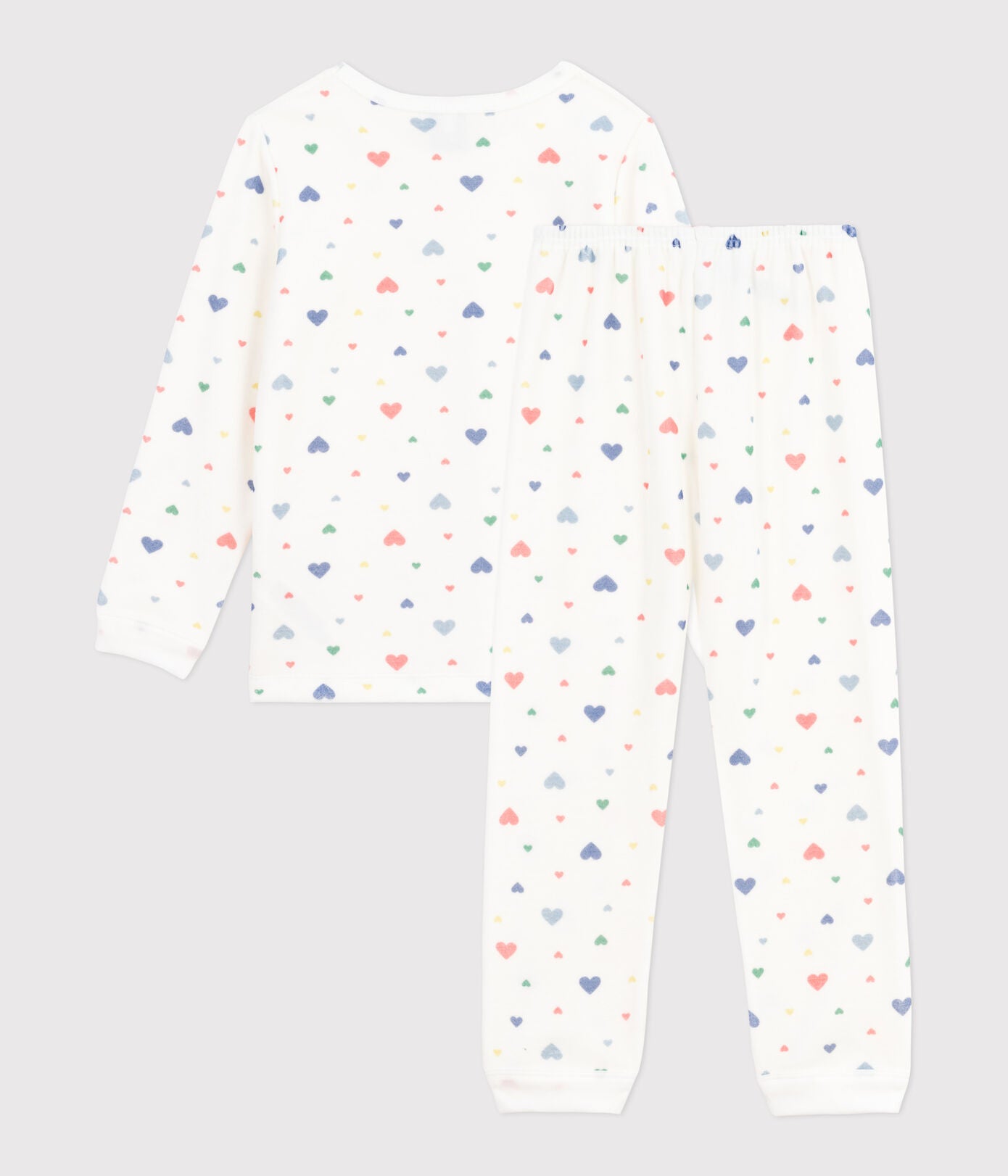 PB-TG035 - Petit Bateau Girl's Pyjamas - Marshmallow/Multico