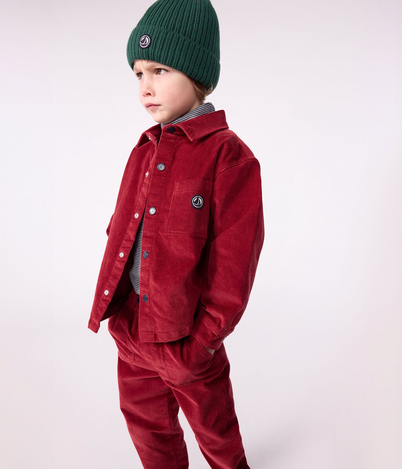 PB-TB036 - Petit Bateau Cotton Velvet Shirt