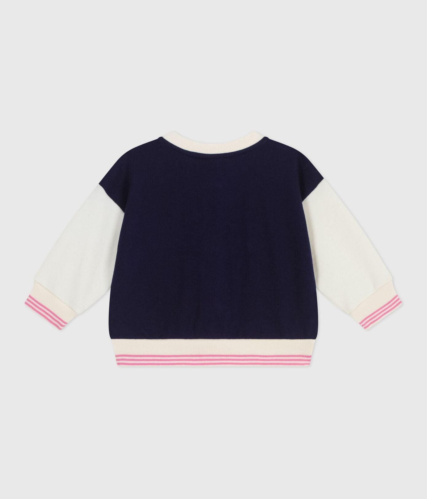 PB-NG017 - Petit Bateau Cotton teddy-style jacket for baby girl