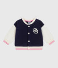 PB-NG017 - Petit Bateau Cotton teddy-style jacket for baby girl