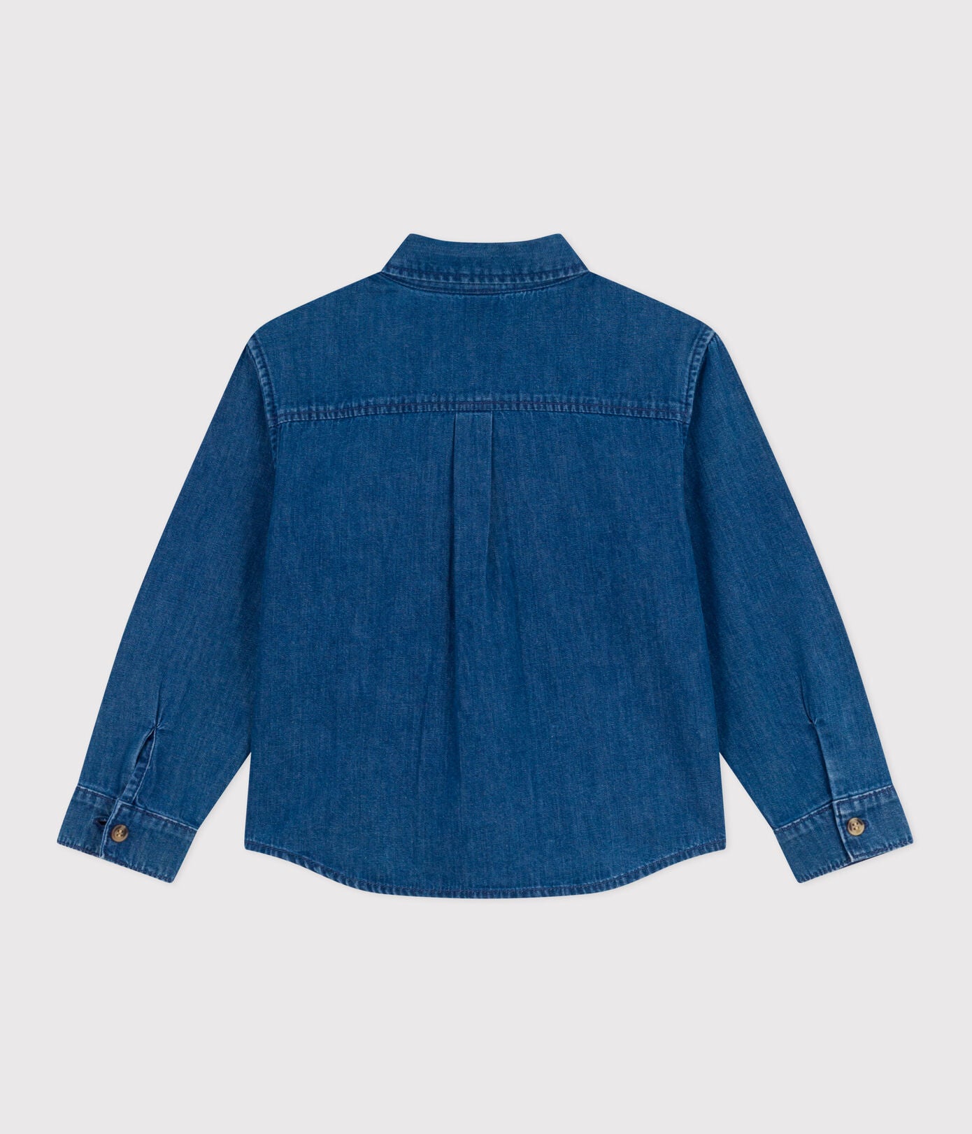PB-TB035 - Petit Bateau Denim shirt for boys (medium denim)