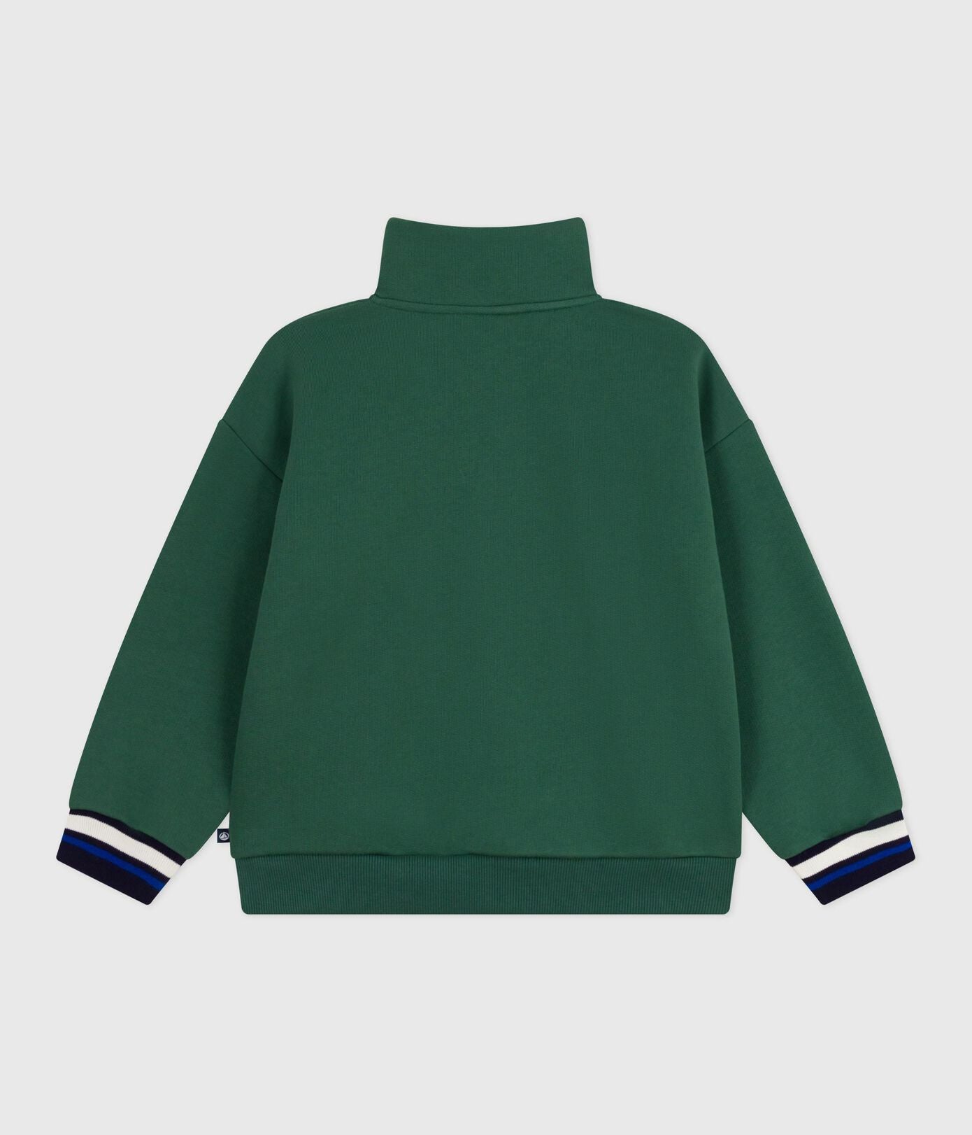 PB-TB048 - Petit Bateau Boys half-zip cotton sweatshirt