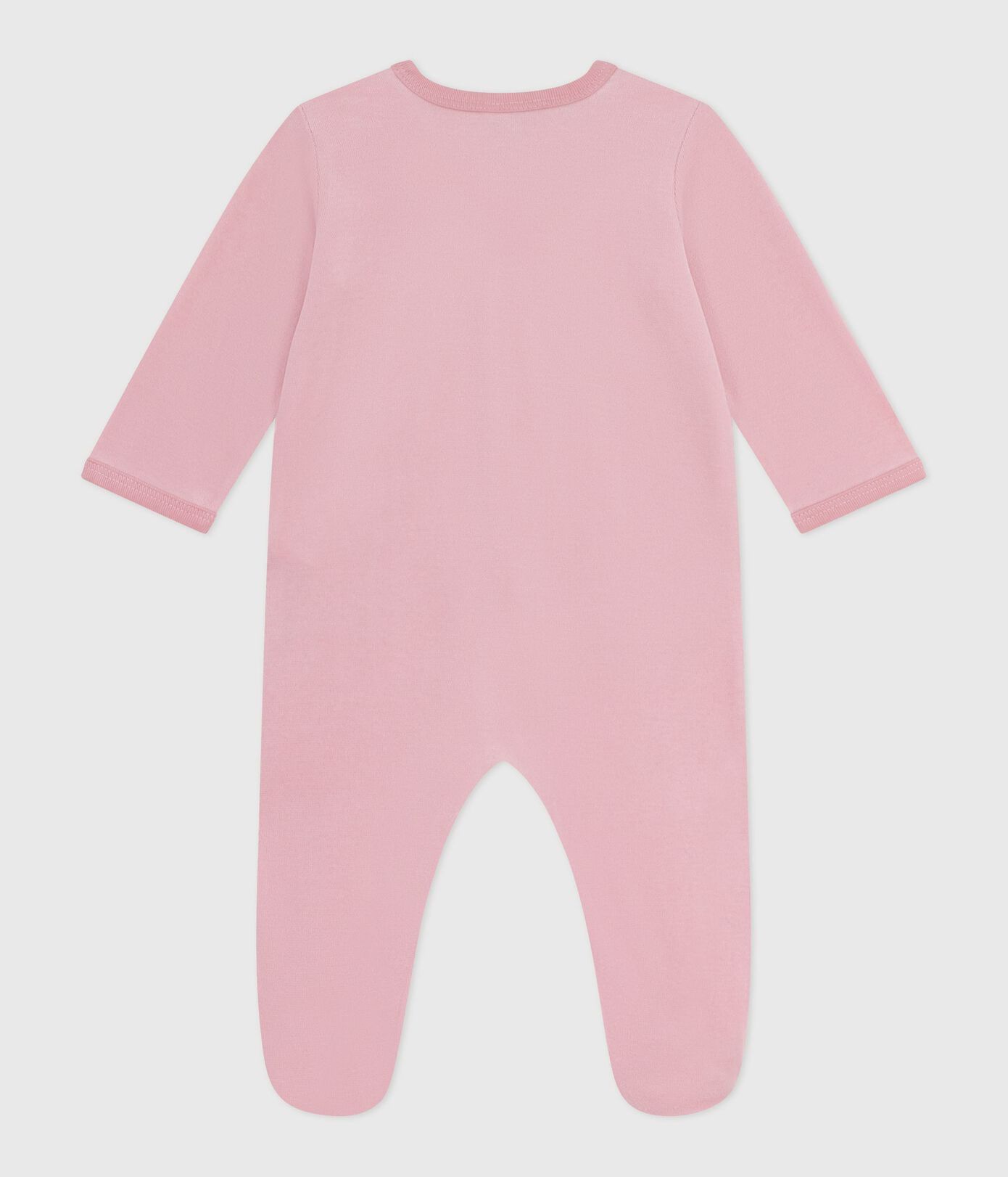 PB-NG026 - Petit Bateau Baby Velour Pyjamas (Pink)