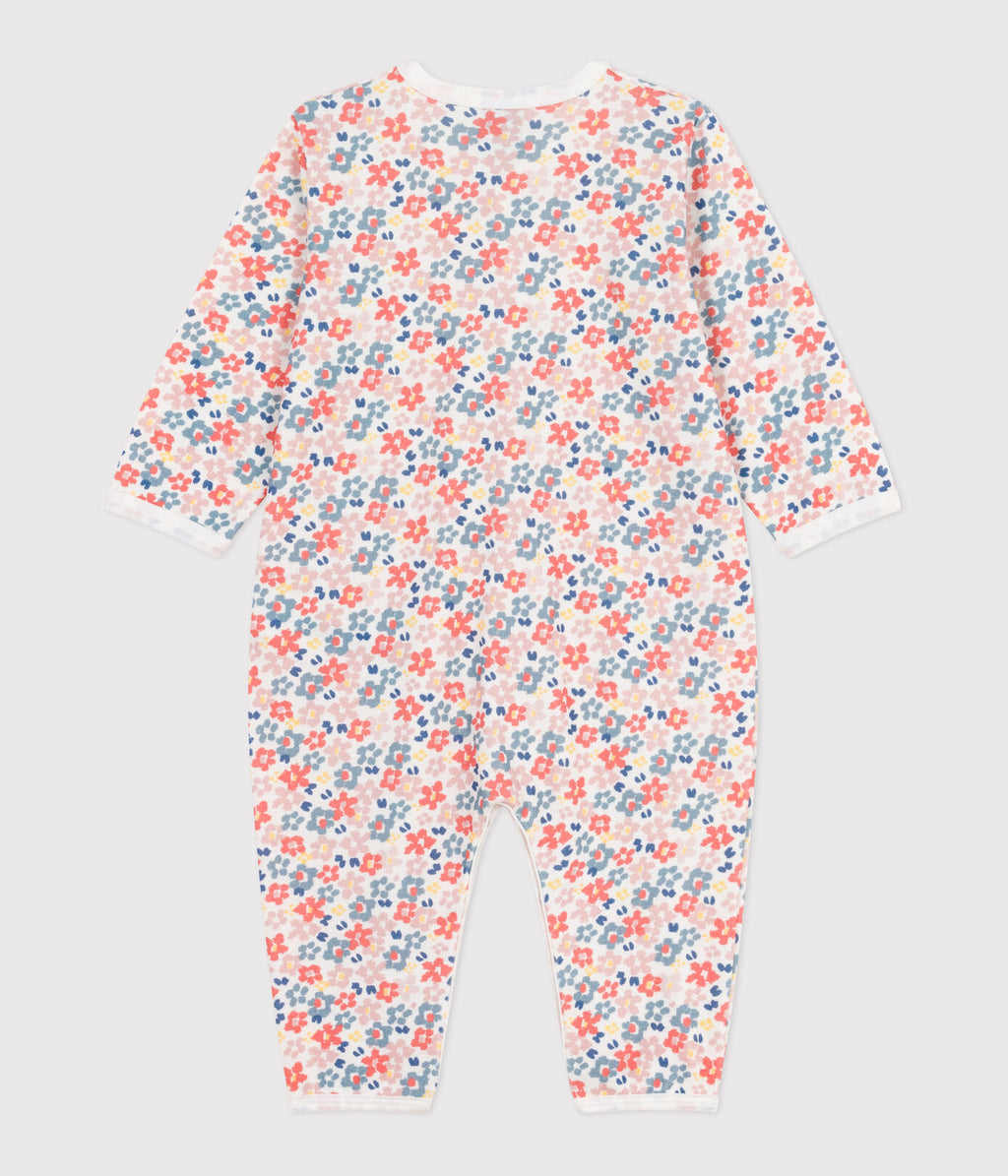 PB-NG032 - Petit Bateau Baby pyjamas without feet in cotton - Floral