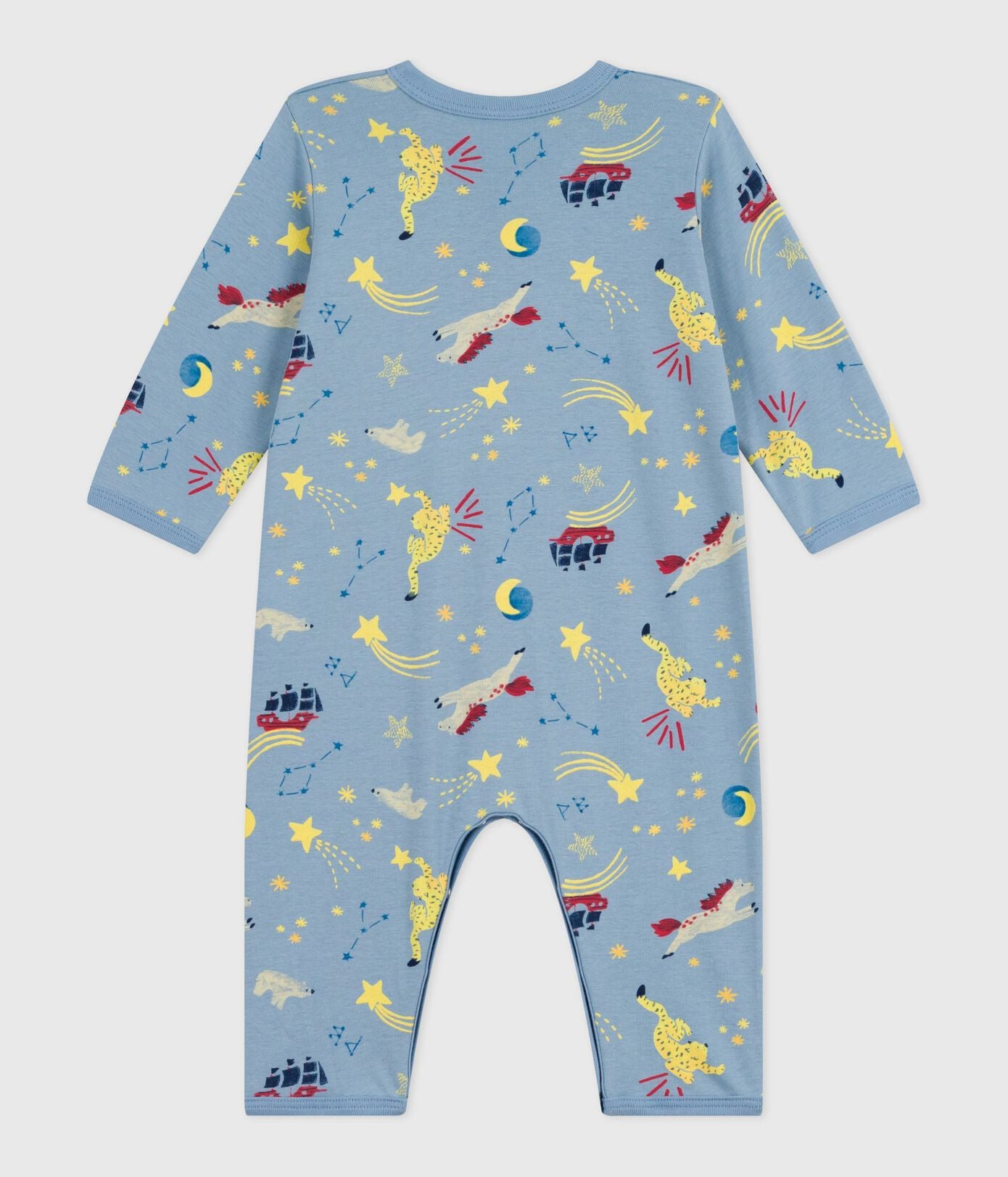 PB-NB033 - Petit Bateau Baby pyjamas without feet in cotton