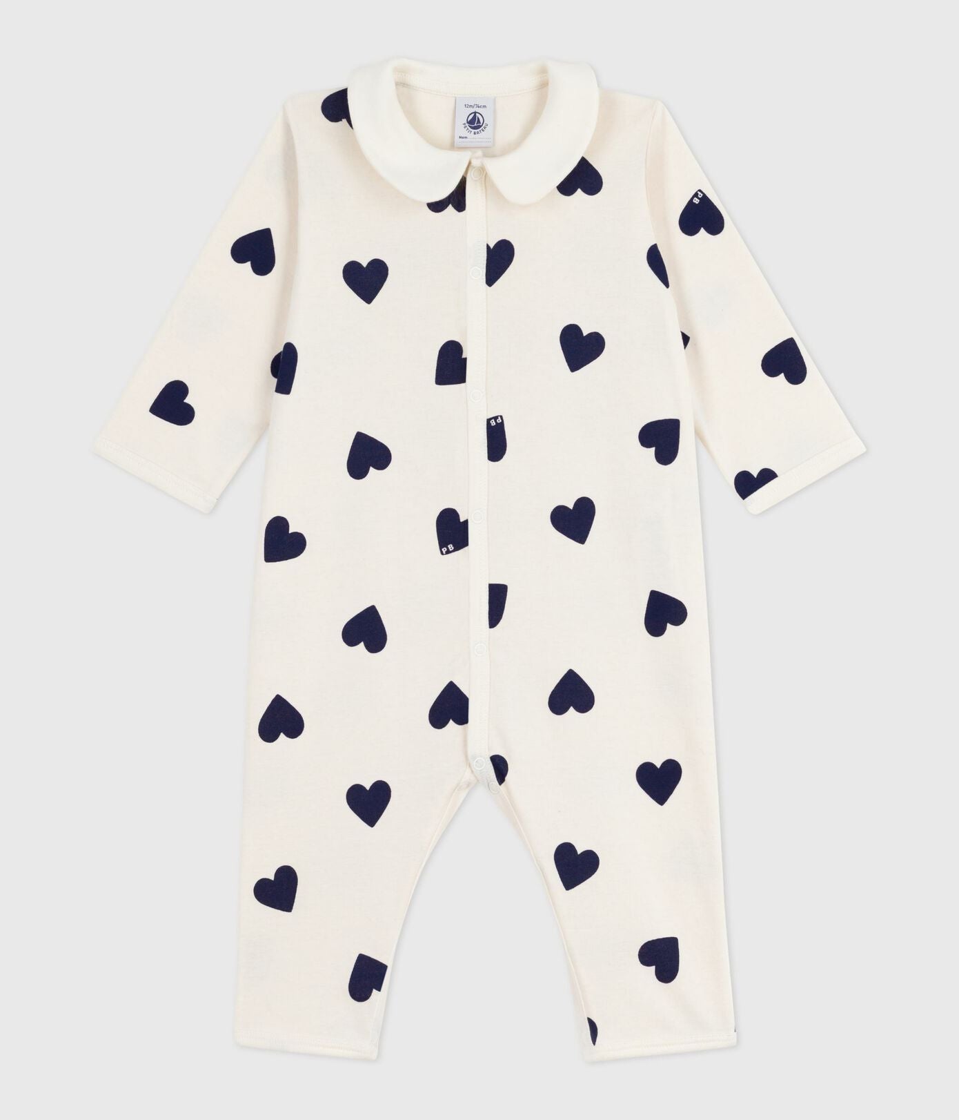 PB-NG036 - Petit Bateau Baby pyjamas without feet in cotton
