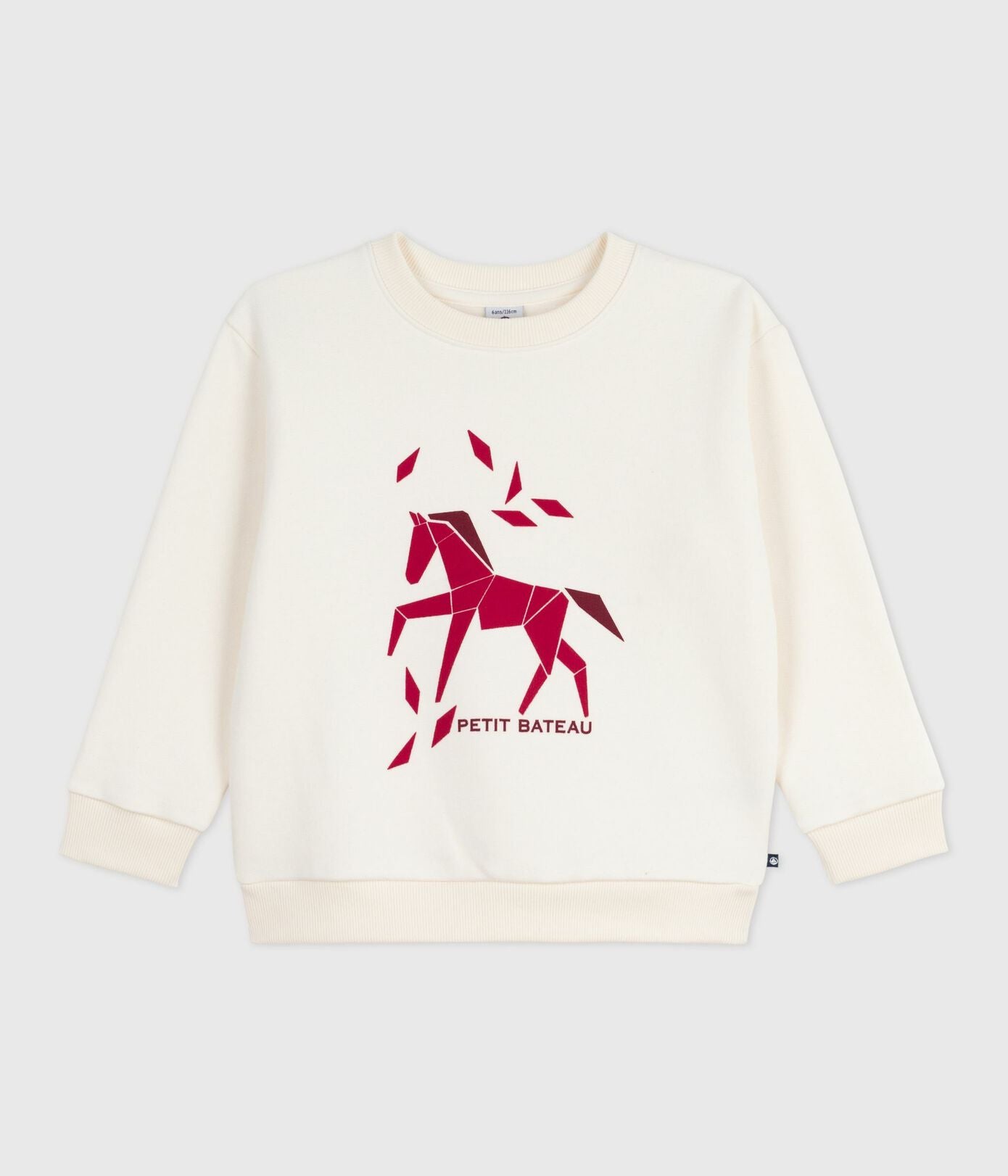 PB-TB035 - Petit Bateau Horse Print Cotton Sweatshirt