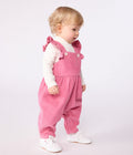 PB-NG038 - Petit Bateau Baby Dungarees - Boudoir