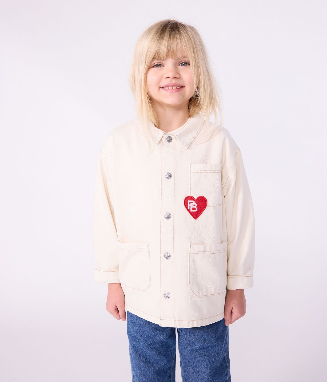 PB-TG025 - Petit Bateau Girls' Denim Jacket