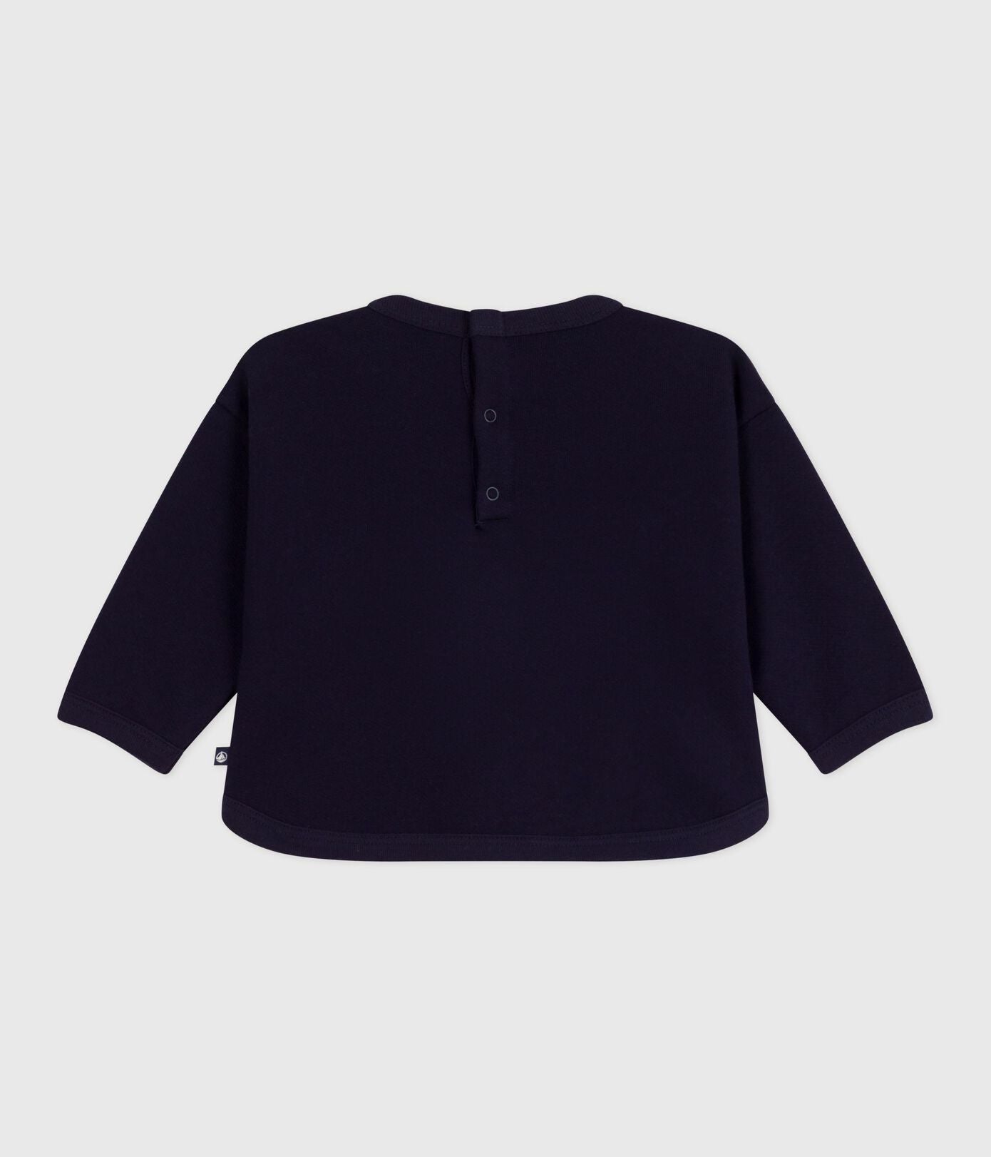 PB-NB043 - Petit Bateau Baby Sweatshirt with elephant print (Soir)