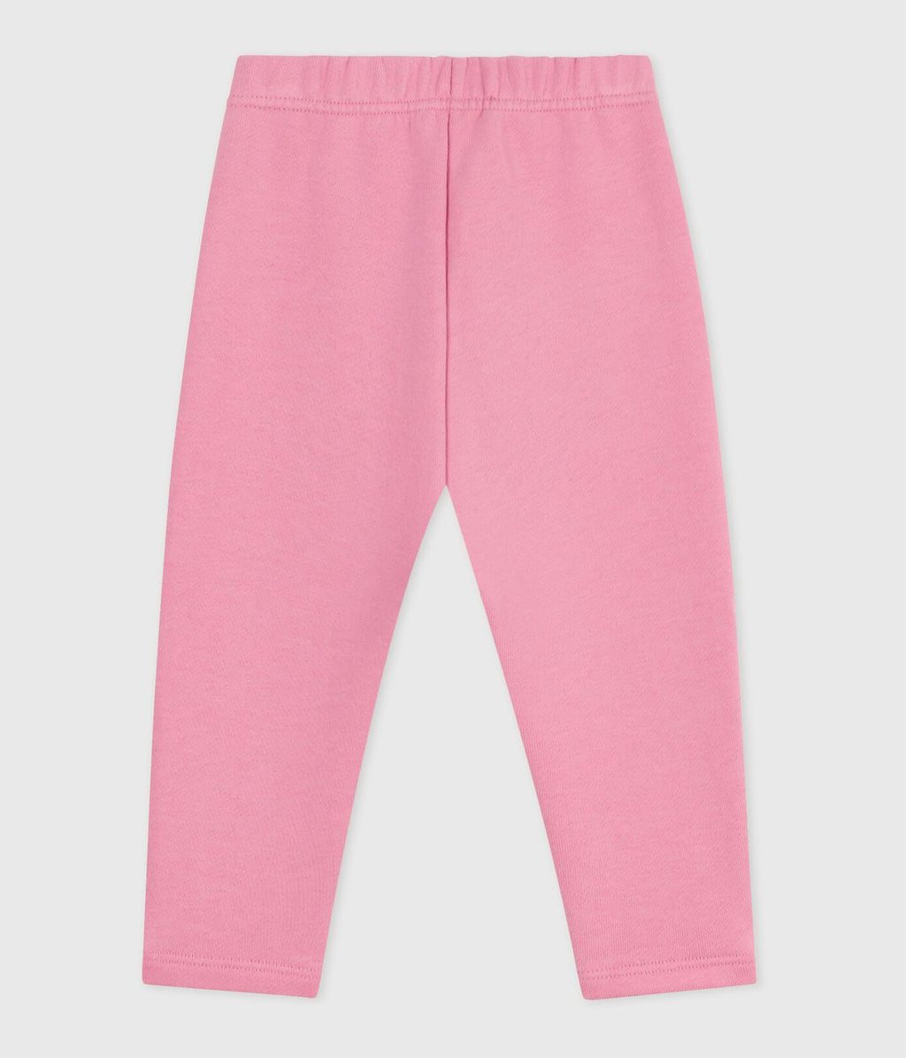 PB-NG012 - Petit Bateau Solid cotton baby trousers (Pink)