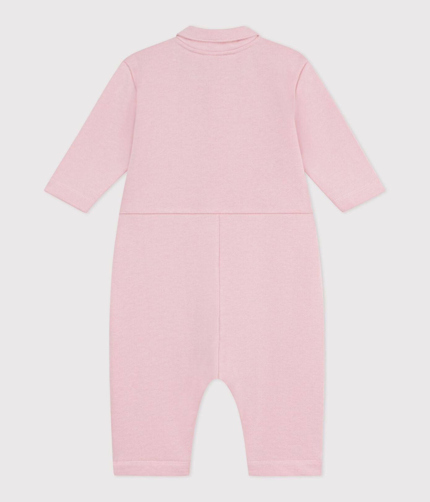 PB-NG015 - Petit Bateau Long cotton jumpsuit in mechanic style for baby girl