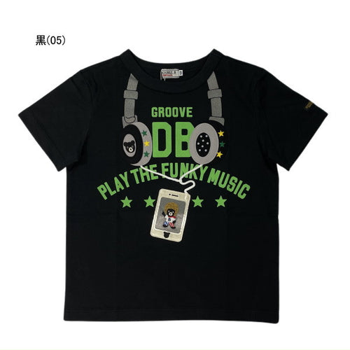 Double B - Double BB-kun FUNKY MUSIC Short-Sleeved T-Shirt Boys Made in Japan Kids - 120cm