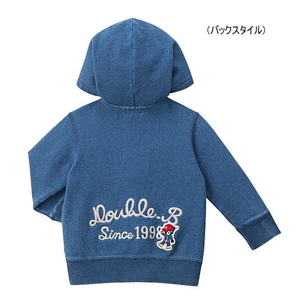 Double B - More than off! Patch & Embroidery Sweatshirt, Made in Japan, Kids Boys, - 110-120cm