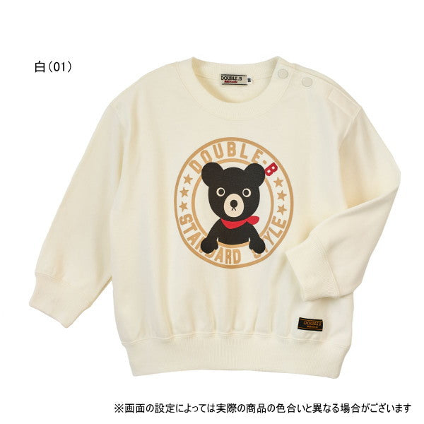 MK-NB174 - Double B Long Sleeves Tshirt (White)