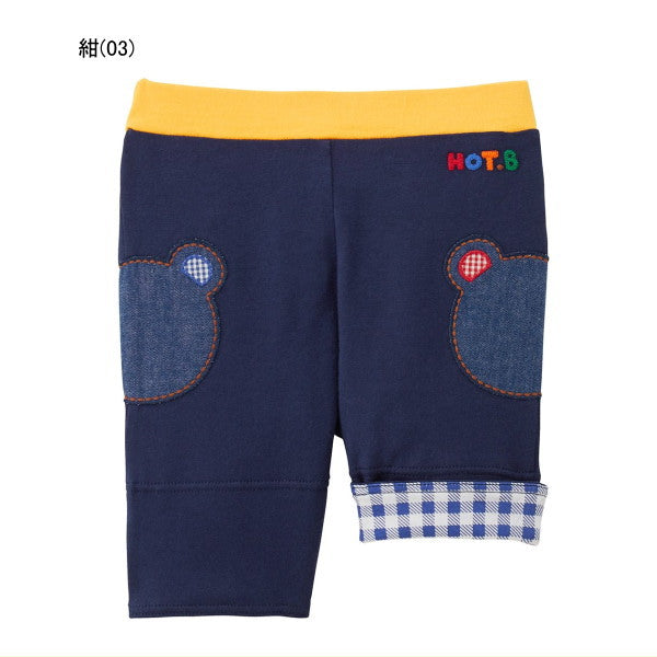 MK-NB155 - Hot Biscuits 6分褲 (Bear - Navy)