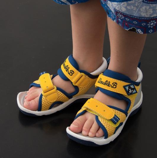 MK-NB207 - Double B Yellow Sandals (13.5-15cm)