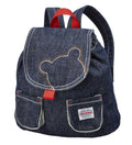 MIKI HOUSE Bear Denim Made in Japan Backpack no-2832