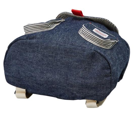 MIKI HOUSE Bear Denim Made in Japan Backpack no-2832
