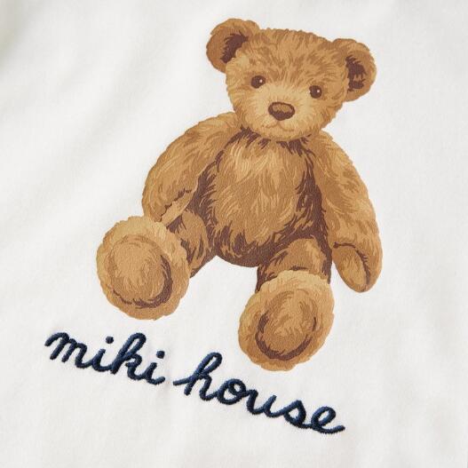 MIKI HOUSE Bear Made in Japan Short-Sleeve T-shirt no-3013