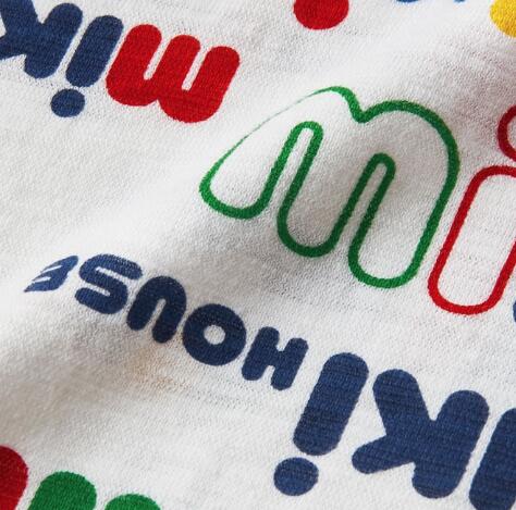 MIKI HOUSE Logo Made in Japan Short-Sleeve T-shirt no-3018