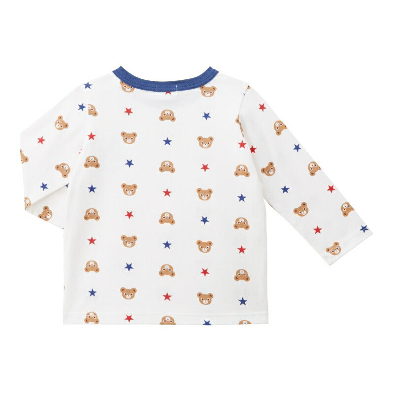 MIKI HOUSE Bear Long-Sleeve T-shirt no-3099-a