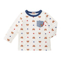 MIKI HOUSE Bear Long-Sleeve T-shirt no-3099-a