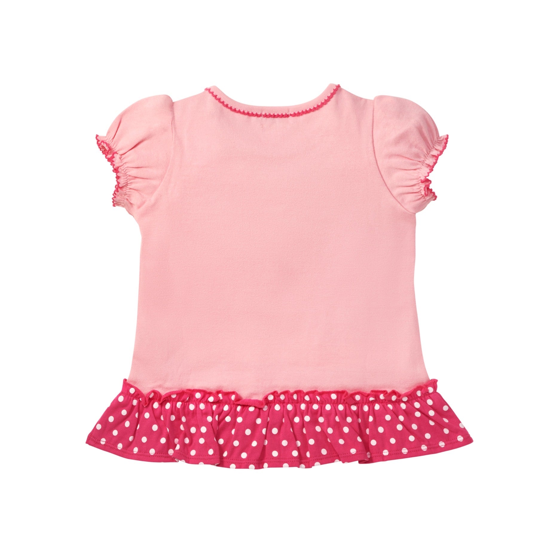 MIKI HOUSE Hot Biscuits Dot Ribbon Frill Short-Sleeve T-shirt no-2033-b