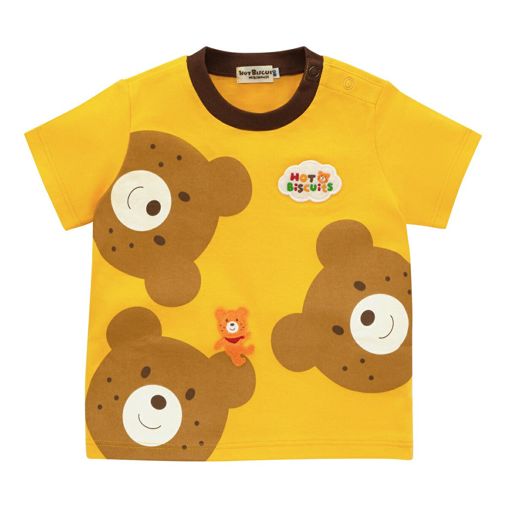 MIKI HOUSE Hot Biscuits Bear Bunny Short-Sleeve T-shirt no-3145