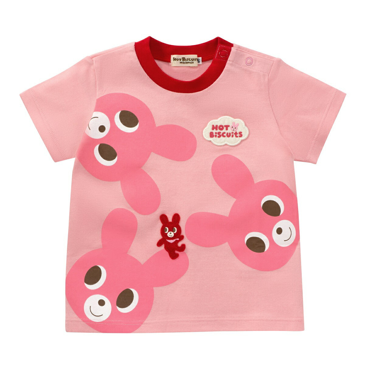 MIKI HOUSE Hot Biscuits Bear Bunny Short-Sleeve T-shirt no-3145