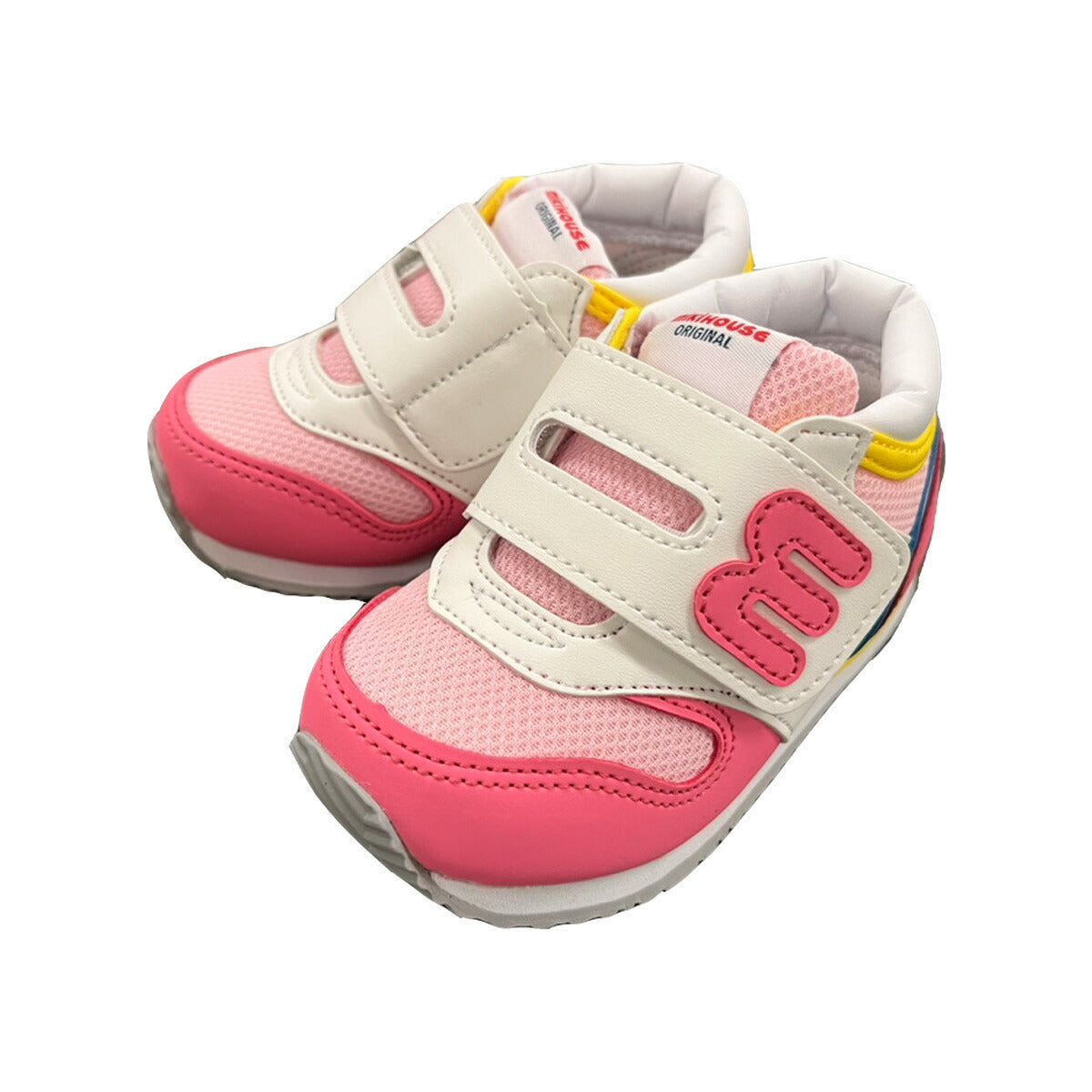 MK-NB212 - Mikihouse M Logo Pink Shoes (13-15.5cm)