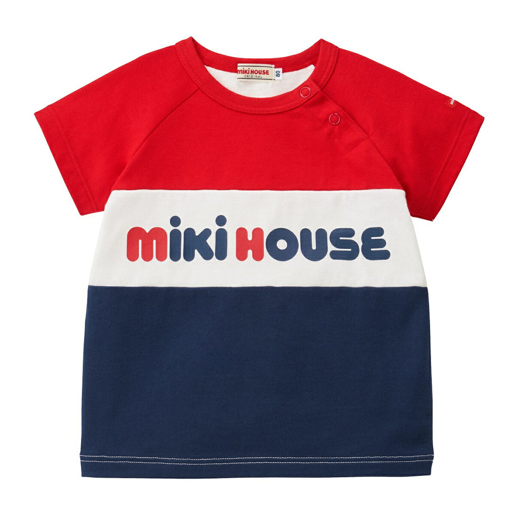 MIKI HOUSE Logo Short-Sleeve T-shirt no-3149