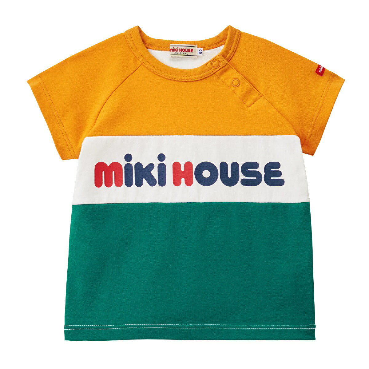 MIKI HOUSE Logo Short-Sleeve T-shirt no-3149