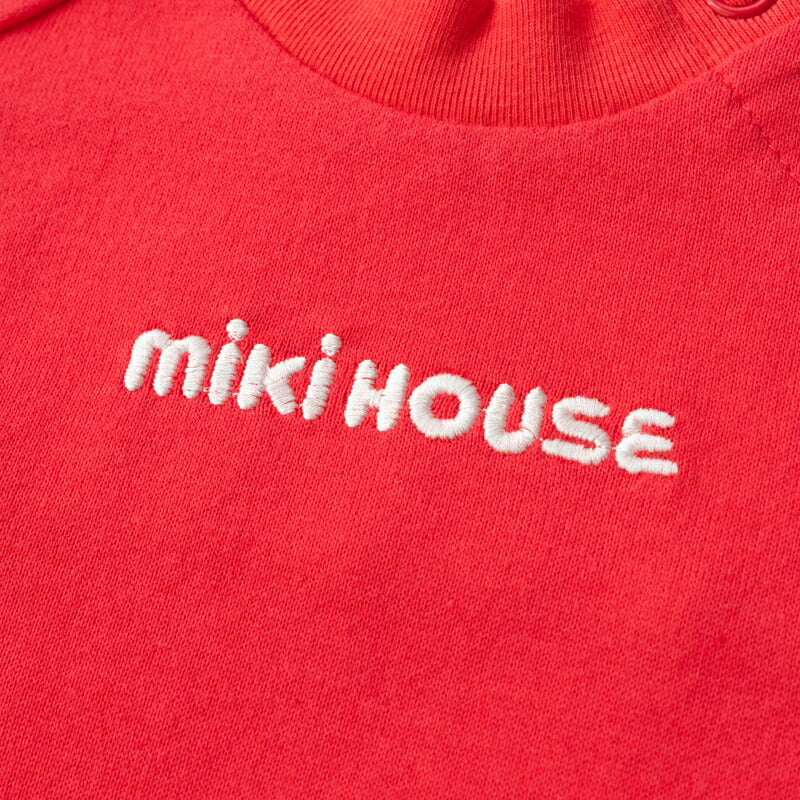 MIKI HOUSE Back Logo Made in Japan Short-Sleeve T-shirt no-3234