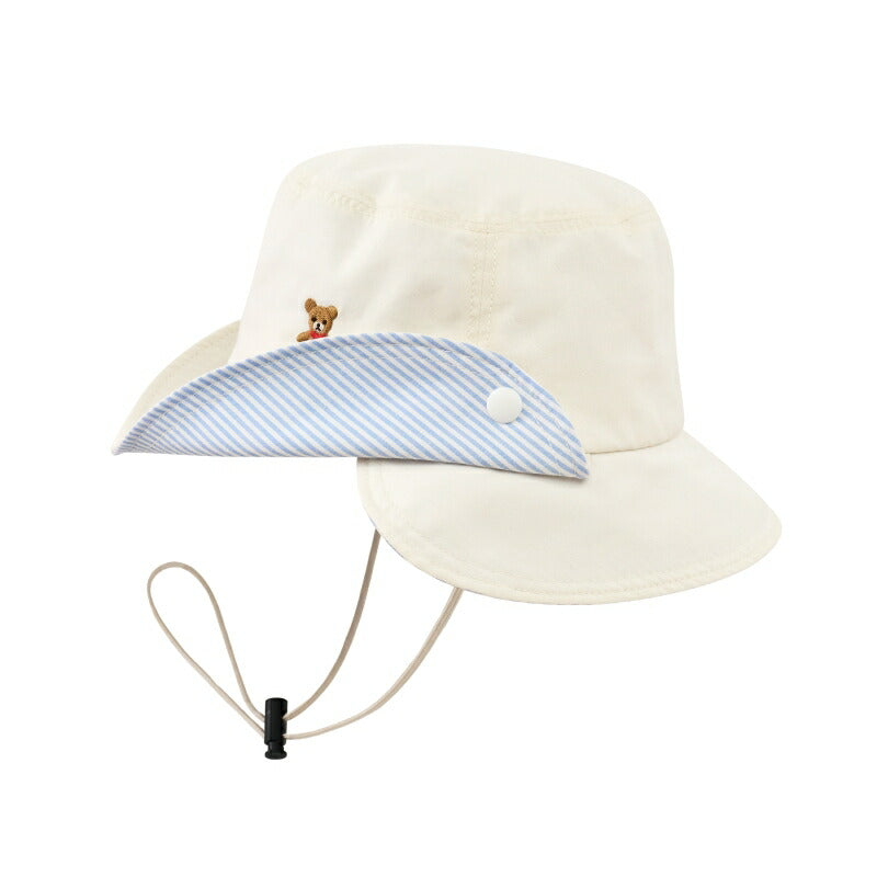 MIKI HOUSE UV Protection Bear Hat no-3247