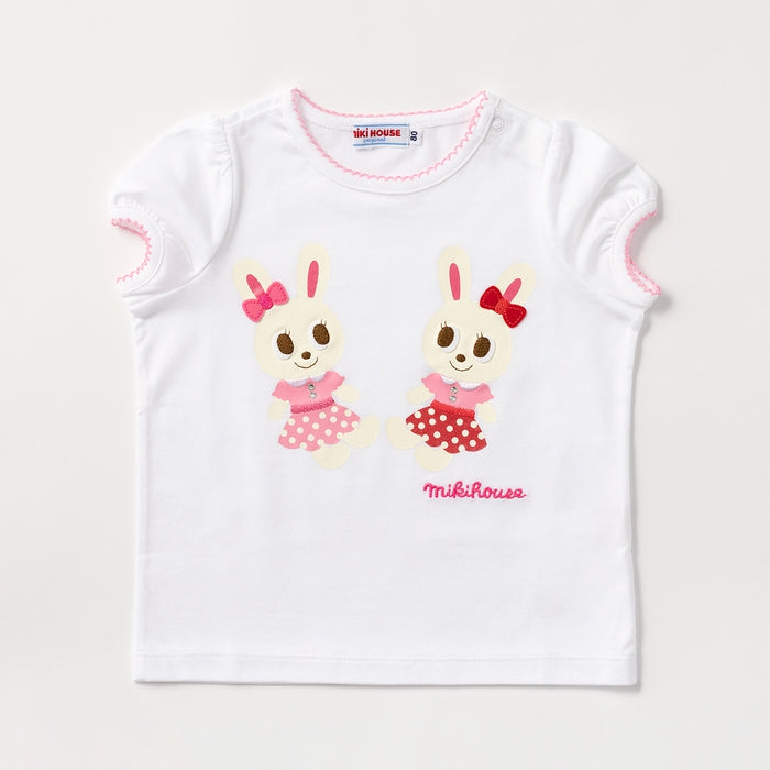 MIKI HOUSE Bunny Made in Japan Short-Sleeve T-shirt no-3251
